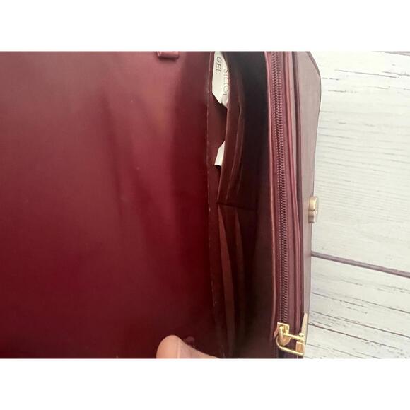 NWT Badgley Mischka Red Leather Crossbody Bag - Picture 5 of 7